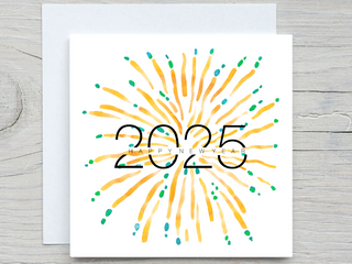 new year greeting card 2025