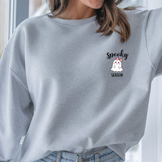 cute halloween sweatshirt, ghost spooky season sweatshirt