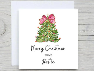 Personalized Christmas Card to My Bestie, Best Friend, For Her