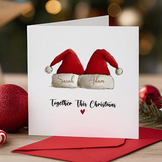 santa hat christmas card