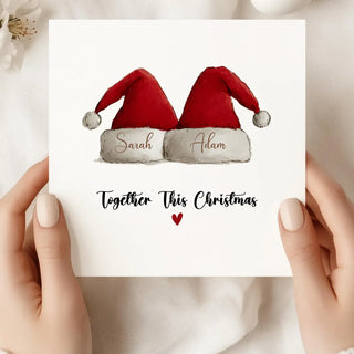 santa hat christmas card