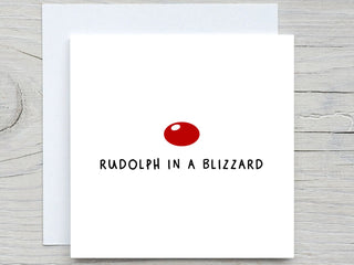 Funny christmas card, reindeer card