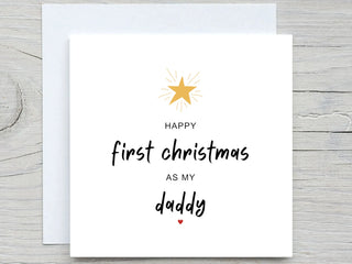 First Christmas Card for dad