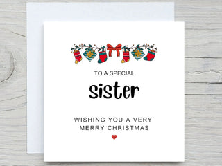 Christmas Card for sister

