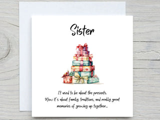 Christmas Card for sister