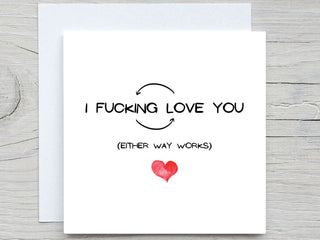 Valentines Day Card, Love greeting card, I love you Card, Romantic Card, Valentine's Gift