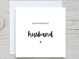 Happy Birthday Card, Husband card, For him birthday card Husband Birthday Card