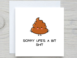 Sorry Card, Sympathy card, Get well Card, Im sorry card, sending love card, personalised card