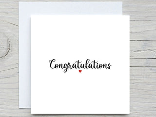 Congratulations card, Congrats, personalised card, wedding card, baby card, new job card