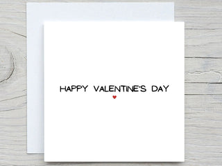 Valentines Day Card, Love greeting card, Happy valentines day Card, Simple Card, Romantic Card, Valentine's Gift