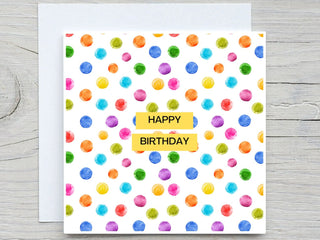Birthday Card, Birthday greeting card, Colorful Card, Cute Birthday card