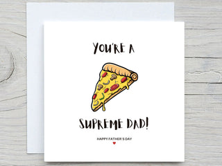 Fathers Day Card, To Daddy card, I love you dad card, happy fathers day, supreme dad