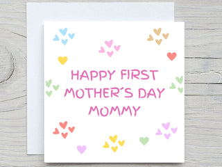 Birthday Card, Love card, First Mothers day card, mothers day card, mother birthday, mothers day card