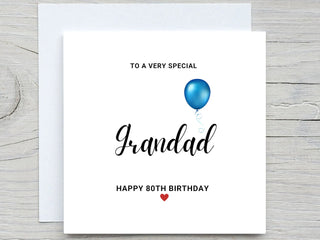 Personalised Grandad Birthday Card, Happy Birthday, Age Card For Him, 50th, 60th, 70th, 80th, 90th BIRTHDAY, Grandpa Birthday, Abuelo