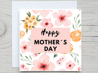Birthday Card, Love card, FLORAL Mothers day card, mothers day card, mother birthday, mothers day card