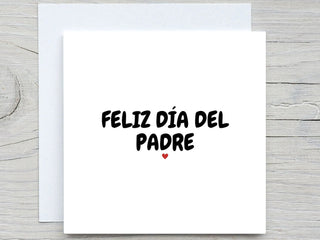 Feliz Día del Padre, fathers day card, spanish card, for daddy card, tarjeta dia del padre, gift for dad