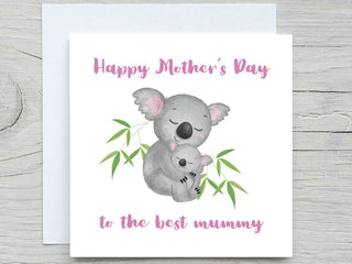 Birthday Card, Love card, mum Koala Mothers day card, mothers day card, mothers day card, best mummy card