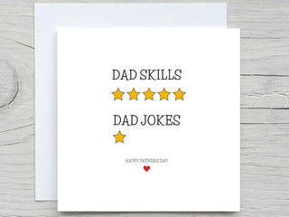 Fathers Day Card, To Daddy card, Dad Jokes card, Funny fathers day card