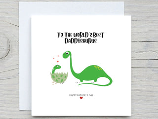 Fathers Day Card, To Daddy card, I love you dad card, happy fathers day, DADDYSAURUS card