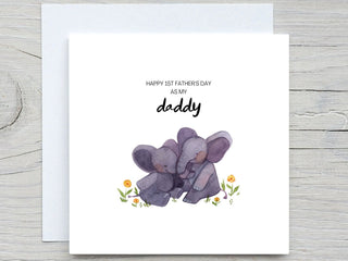 Fathers Day Card, To Daddy card, I love you dad card, happy fathers day, First Fathers day as Daddy