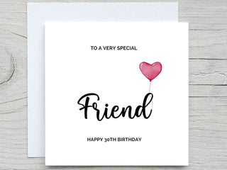 Personalised Friend Birthday Card, Bestie Birthday card, Lovely card for Best friend, card for her