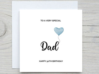 Personalised Happy Birthday Card, Dad card, For Father birthday card , Daddy Birthday Card