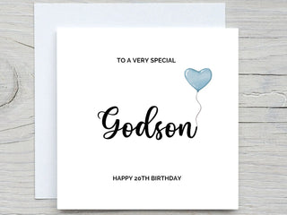 Personalised Happy Birthday Card, Godson card, For Godson birthday card , Godson Birthday Card