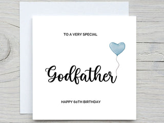 Personalised Happy Birthday Card, Godfather card, For Godfather birthday card , Godfather Birthday Card
