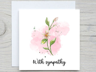 Sorry Card, Sympathy card, Get well Card, Im sorry card, sending love card, personalised card