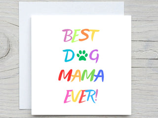 Personalised Mothers day card, Love card, Best Fog Mom, for mom birthday card, mother birthday, mothers day card
