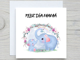 Feliz Día de la Madre, tarjeta Día de la Madre, spanish mothers day card, mama bear card, for mom card, FELIZ DIA MAMA