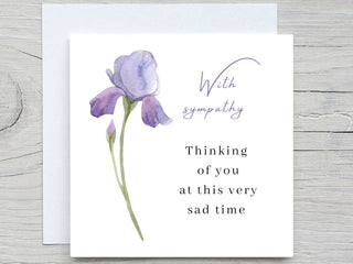 Personalised Sympathy card, Sending big hugs your way, thinking of you card, sad time card, sending you love, get well soon card