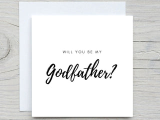 Will you be my Godfather? Personalised Godfather Card, Godfather Proposal, Godfather Card, Godparents Card