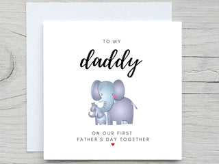 Fathers Day Card, To Daddy card, I love you dad card, happy fathers day, First Fathers day as Daddy, from Newborn