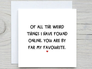 Funny internet date card