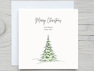 Personalised Christmas card, Christmas Tree card, Holidays card, personalized card,