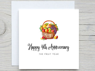 4th anniversary card