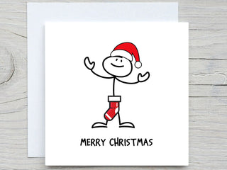 Funny Christmas Card , Merry Christmas card,  Personalised Christmas Card