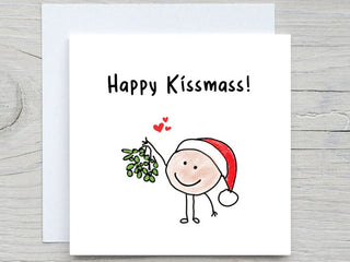 Romantic Christmas Card , Boyfriend, Girlfriend, Husband Christmas Card, from Wife Christmas Card, Happy Kissmass card