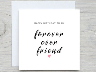 Custom Birthday card, Best Friend Birthday Card, Bestie Birthday Card, Best Friend Card, Birthday Card,Forever Friend