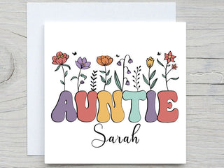 Aunt Card, Personalised birthday card, Happy Birthday for Auntie, Auntie Birthday card, To my Aunt, For Aunt, gift for aunt