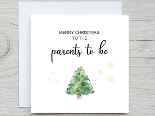 Mummy And Daddy To Be Christmas Card, Happy Christmas To New Mummy And Daddy, From Bump, New Parents Christmas Card, New Mum Xmas Card, Gift