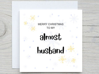 Future Husband Christmas Card, Husband To Be, Christmas Gift For Fiance, Romantic Christmas Card, Christmas Card To Partner, Xmas Card Man