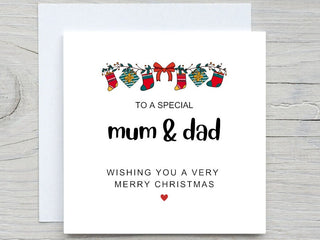 Mum And Dad Christmas Card, Christmas Card For Mum And Dad, Christma Card, Personalised Christmas Card For Parents, SPECIAL PARENTS