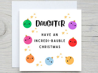 Christmas card, Christmas Lights Card ,to Daughter card, from mom, fROM DAD, christmas gift for Daughter, Cute christmas card kids