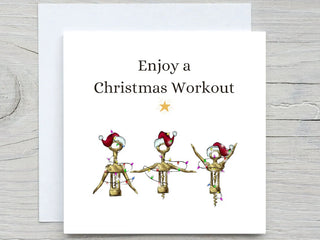 Christmas Workout card