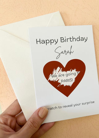 Custom Surprise Scratch Cards, Personalised Reveal Card, Secret Message Card, Birthday Scratch Cards, Anniversary Scratch card, Pregnancy