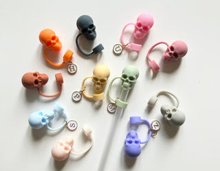 Halloween Skull stanley straw cover
