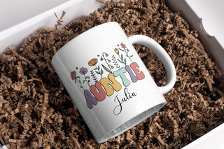 Gift mug for Auntie, Aunt Mug, Minimalist mug for Aunt, Custom mug gift for her, for Auntie, Personalised Mug gift