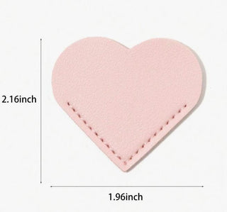 Valentines Gift, Custom Heart shape Leather Bookmark  - Personalised Letter Bookmarks - Reading Gift, for Book Lovers, Valentines day gift